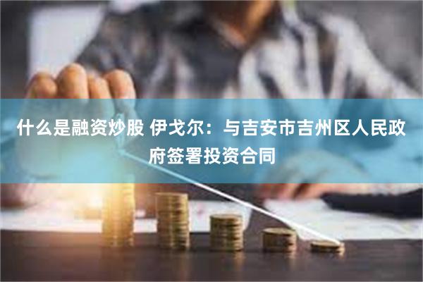 什么是融资炒股 伊戈尔：与吉安市吉州区人民政府签署投资合同