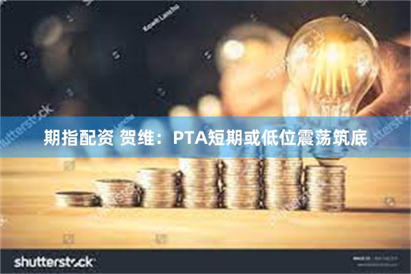 期指配资 贺维：PTA短期或低位震荡筑底