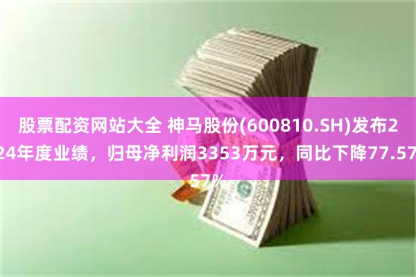 股票配资网站大全 神马股份(600810.SH)发布2024年度业绩，归母净利润3353万元，同比下降77.57%